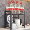 Kitchen Rack Rice Cooker Rack Telescopic Microwave Rack Retractable Oven Storage Rack Countertop Home