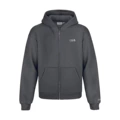 Dark gray zippered cardigan