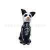 Cross-Border Direct Sales Halloween Resin Crafts Halloween Decorations Cute Little Flowers Cat and Dog Ornaments Death Festival Gifts