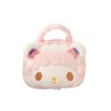 Cartoon Cute Lamb Merlot Handbag Pillow Blanket 2-in -1 Girl's Portable Nap Air-conditioning Blanket
