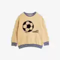 Mini embroidered football beige sweatshirt