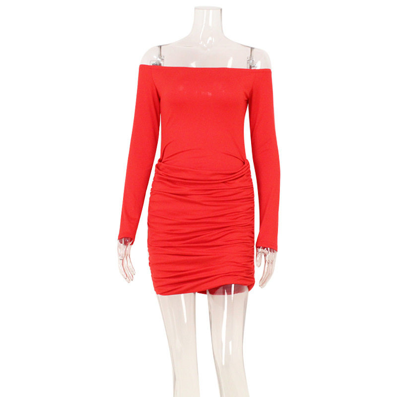Off Shoulder Bodycon Dress Waist Defining Elegant Style Short Length Perfect for Parties and Special Occasions