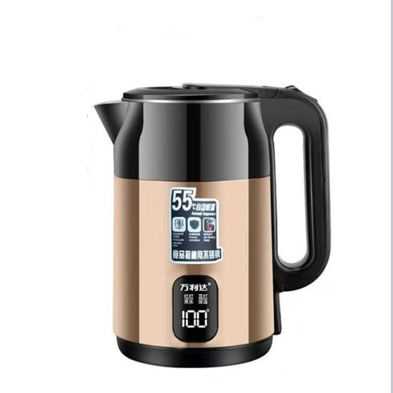 Wanlida 304 Electric Kettle for Home Use, Insulated, Constant Temperature, Automatic Power-Off, Large Capacity, Thickened