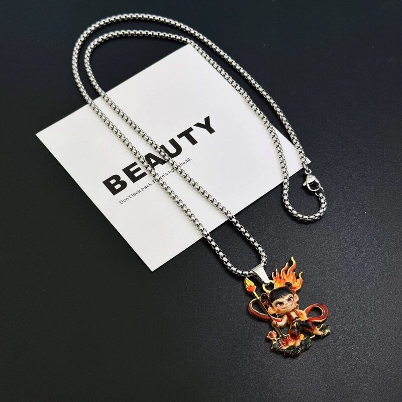New Nezha Devil Boy Naohai Necklace Ao Bing, high-looking, h...