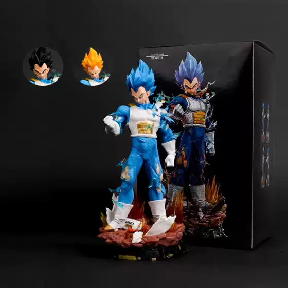 Dragon Ball Figure Vegeta Three-Headed Super Saiyan Peripheral Gift Ornament Anime Figure Model Wholesale