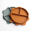 Cross-Border New Children's Dinner Plate, Baby Silicone Feeding Bowl, Baby Eating Training Tableware, Wholesale Food Grade