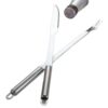 Thickened and Lengthened Barbecue Tools Stainless Steel Barbecue Knife and Fork Set Round Handle Barbecue Utensils for Grilling and Baking Wholesale