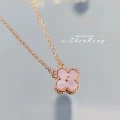 Pink fritillaria necklace [45+5cm]