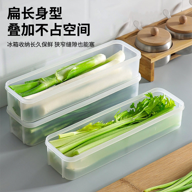 Coriander and Green Onion Storage Box Refrigerator Crisper Whole Root Storage Noodles Egg Preparation Preservation Seal