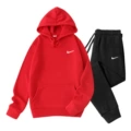 Red + white label