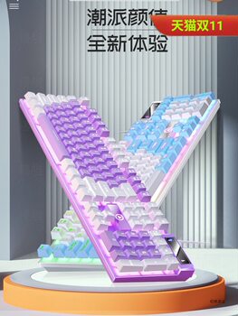 Silver Eagle K500 Mechanical Feel Keyboard USB Wired Computer Notebook Light Sound Office Gaming Mouse Set No