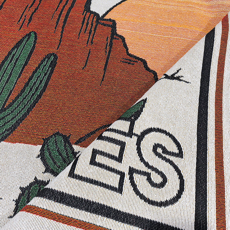 ins American camping light luxury style room bedroom living room thread blanket sofa cushion sofa blanket blanket decorative cover towel