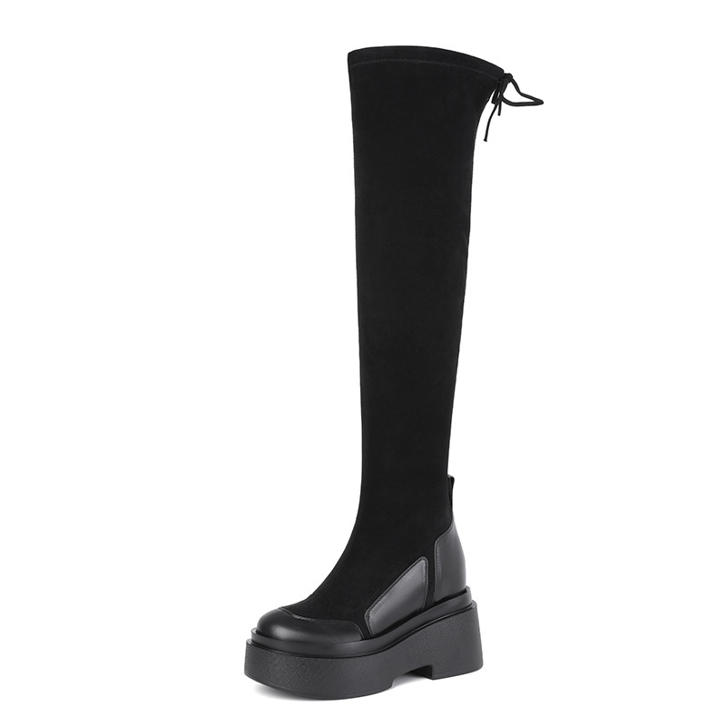 (Mới) Mã C1306 Giá 2760K: Giày Boot Cổ Cao Nữ Qitdng Cao 10Cm Cổ Cao Qua Gối Hàng Mùa Xuân Thu Đông Tăng Chiều Cao Đế Cao Giày Dép Nữ Chất Liệu G06 10 Sản Phẩm Mới, (Miễn Phí Vận Chuyển Toàn Quốc).