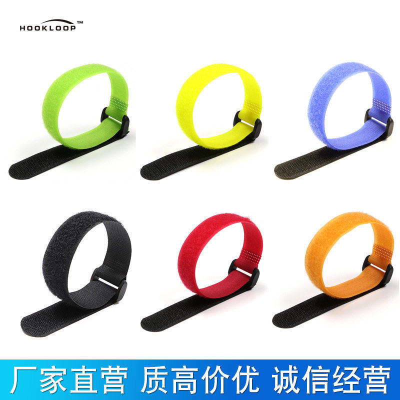 in stock Velcro Tie Strap Reverse Buckle Strap Wholesale Voltage Buckle Strap Adjustable Drone Strap
