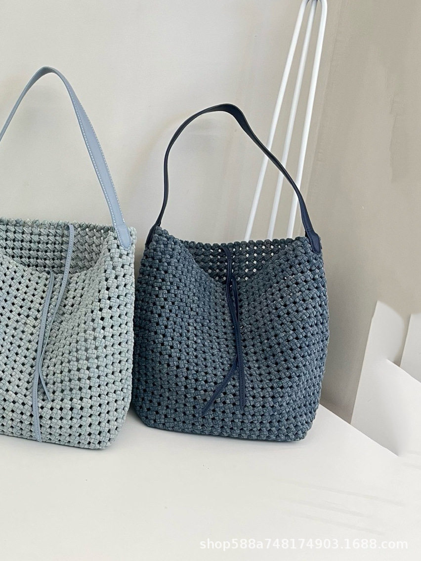 大きめデニム ノスタルジックブルー＋本革インナーポケットデニム