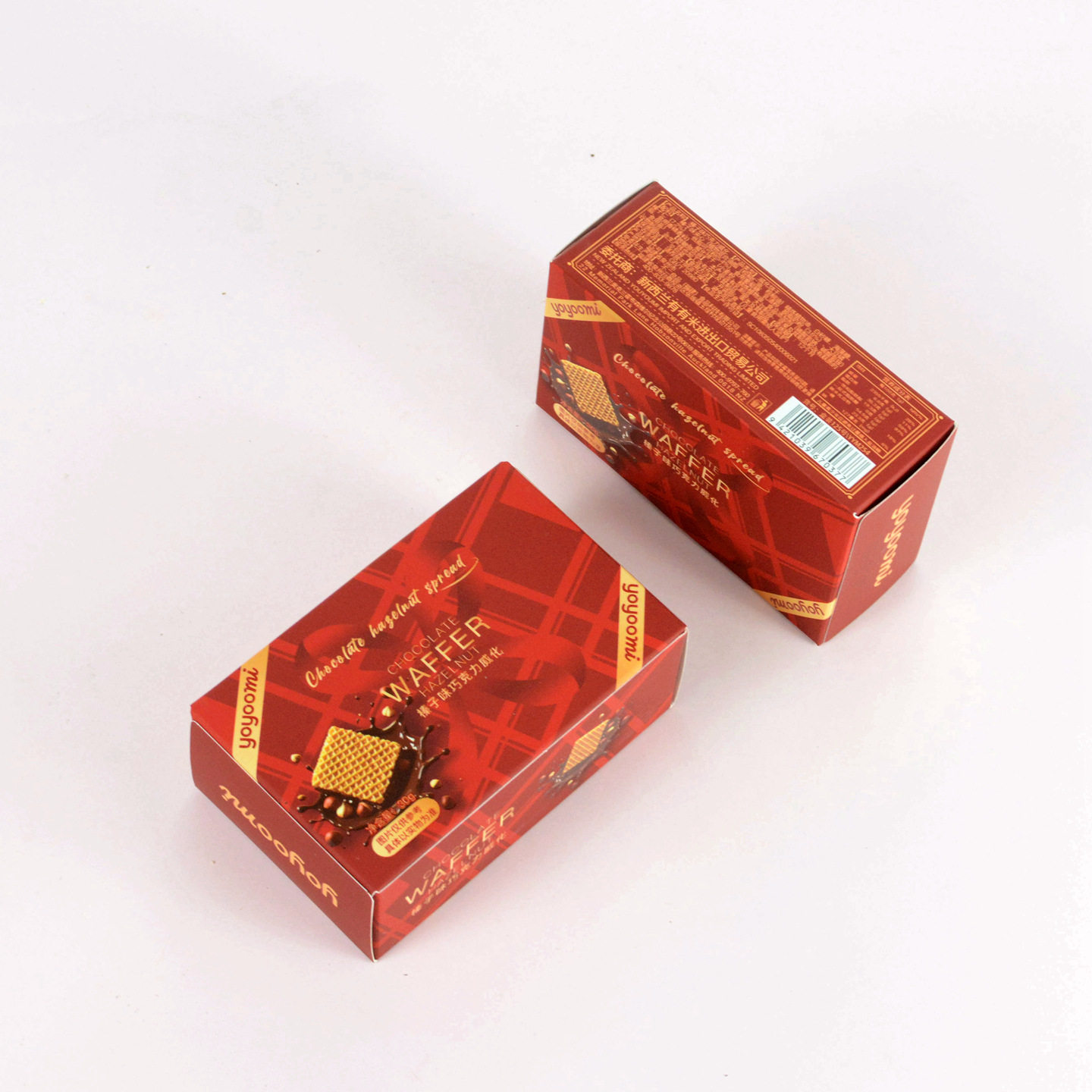 Youyoumi Hazelnut Flavored Chocolate Wafer Full Moon Wedding Birthday Wedding Gift Casual Snacks Red 30g/3 Bags