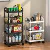Storage Trolley Multi-Layer Movable Bathroom Toilet Storage Kitchen Living Room Snack Rack Bedroom Storage Rack