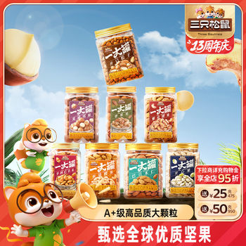 Canned Large Nuts 500g Large Can of Macadamia Nuts Casual Healthy Dried Fruit Roasted Seeds and Nuts Snacks