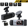 Cross-Border New Product Hd 1080P Three-Lens Driving Recorder Wifi In-Car Front and Rear Car Recorder Dvr