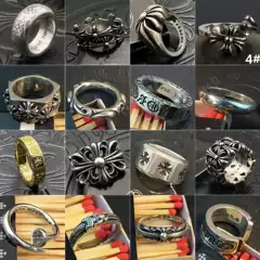 2024 Crocore Ring Trendy Brand Finger Ring Eternal Iris Domineering ins Old Retro European and American Tail Ring Wholesale