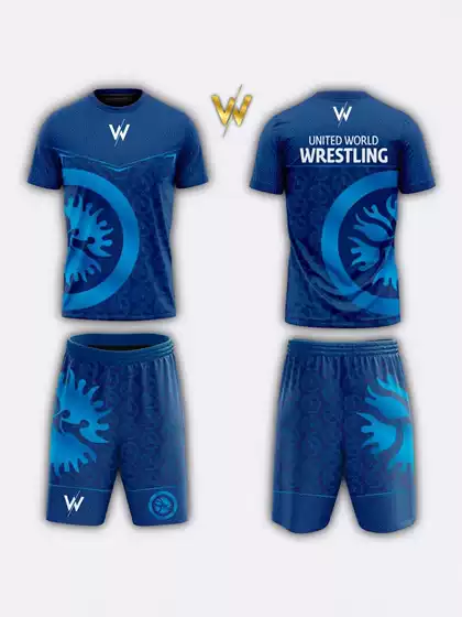 European and American Foreign Trade 2025 Hot-Selling Uww Wrestling Set 3D Printed Sports Casual Men's Set