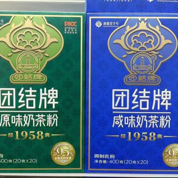 Xinjiang Unity Brand Milk Tea Powder, a Specialty from Yili, Xinjiang, No Added Sucrose, Salty-Flavored Brewed Milk Tea