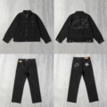 CR002 Pants + CR004 Jacket Black Set
