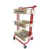 Internet-famous Small Cart Storage Rack Household Pulley Kitchen Storage Rack Snacks Living Room Storage Rack Bathroom Bookshelf