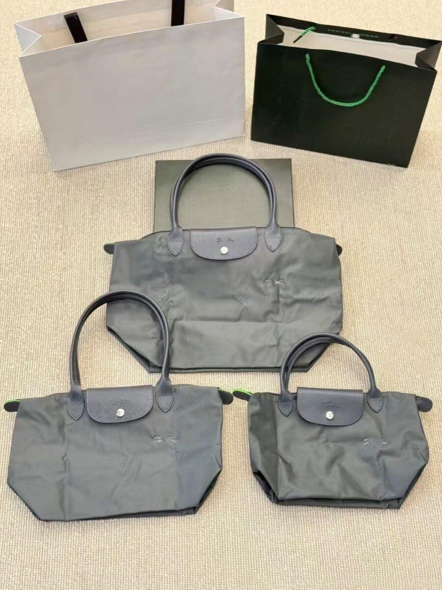 French Longchamp Bag 70Th Anniversary Edition Handbag Classic Dumpling Bag Nylon Tote Bag Commuter Bag Genuine Leather Women's Bag