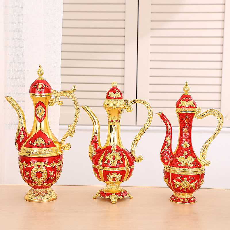 Antique Wine Pot Wedding Household High-grade Russian Liquor Pot Antique Wine Set Pour Wine Pot Old Items Wine Dispenser