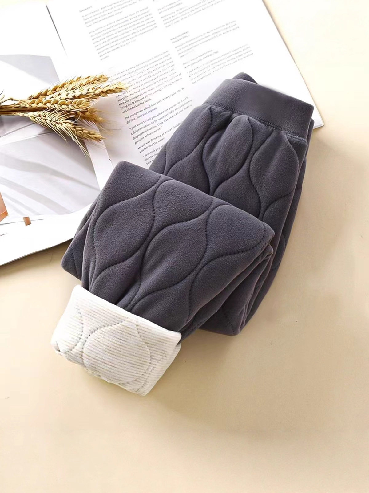 Kids' School Uniform Thermal Pants, Thickened Base Layer for Big Kids, Student Uniform Inner Wear Warm Essential