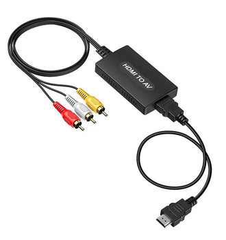 HDMI High-Definition to Three-Color Line Rca Plug Av Converter New and Old Tv and Set-Top Box Connection Integrated Line