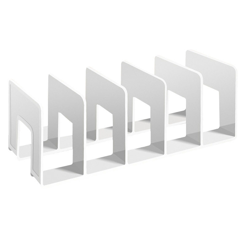 Acrylic Book Rack Reading Rack Book Holder Desktop Bookshelf Desktop Fixed Book Storage Artifact Storage Shelf Partition