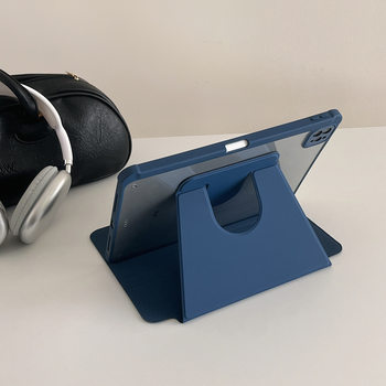 2025 for ipad11 generation protective cover air with pen slot 360 rotating tri-fold acrylic mini7 flat case