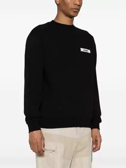 25 Autumn New Collection Men's Clothing Jac Letter Embroidery Versatile Printed Trendy Pullover Long Sleeve Top Crew Neck Sweatshirt