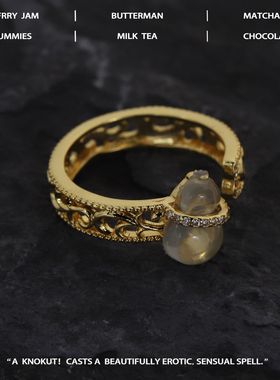 镂空花丝葫芦戒指小众轻奢