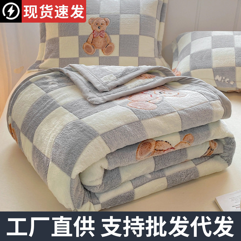 Winter New Snowflake Velvet Blanket Gift Wholesale Nap Blanket Shawl Cover Blanket for All Seasons for Bed Use
