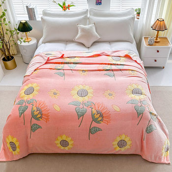 Snowflake Fleece Blanket, French Velvet Coral Fleece, Milk Velvet Air Conditioning Blanket, Sunflower Nap Blanket, Throw Blanket, Rose Blanket