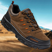 Cross-Border Hiking Men's Shoes New Outdoor Round-Toe Flat-Heeled Casual Shoes Men's Trendy Warm and Comfortable Cold-Stick Hiki