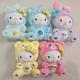 Hello Kitty Радужный Медведь Совместной серии Плюшевая кукла Слепая коробка Успокаивающая Кукла Милый Подарок для куклы