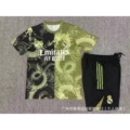 2526 short sleeve real madrid black and green