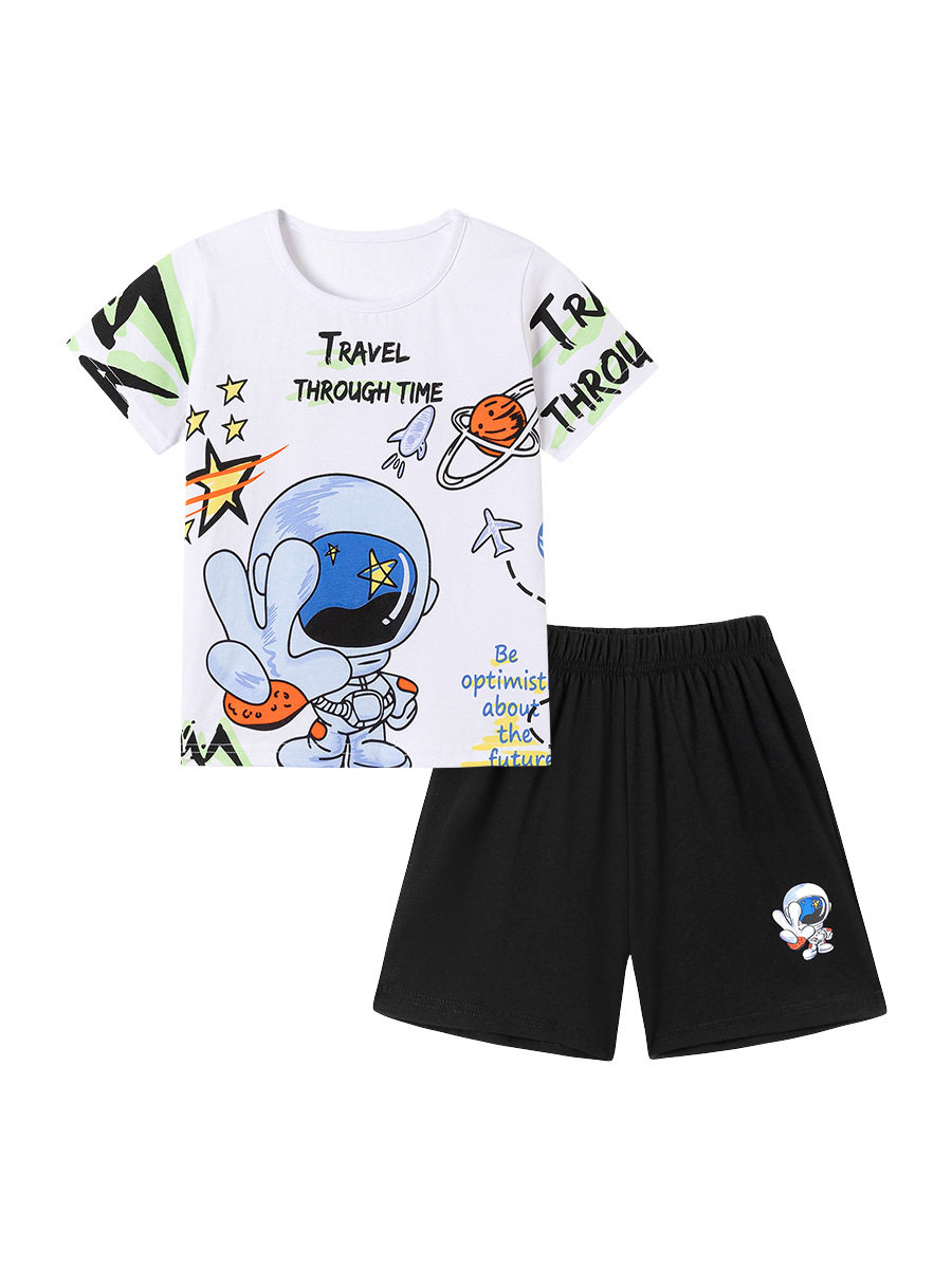 [Style] Boys' Set Wholesale, Summer Short-sleeve Fashion Kids' Outfit