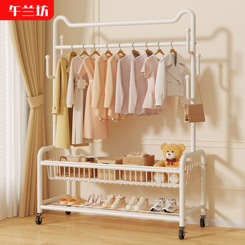 Simple Coat Rack, Floor-Standing Clothes Rack, Home Bedroom Clothes Drying Rack, Simple Clothes Storage Rack, Indoor Clothes Hanger