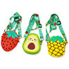 Silicone Avocado Crossbody Bag Coin Purse Baby Children Parent-Child Shoulder Bag Fruit Mini Crossbody Bag
