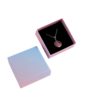 Pearlescent gradient pink blue jewelry storage box ring earrings necklace bracelet box jewelry packaging box factory wholesale
