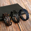 Hand-Woven Bracelets for Men, Natural Lapis Lazuli Obsidian Alloy Bracelets, Accessories, Jewelry for Women Manufacturers
