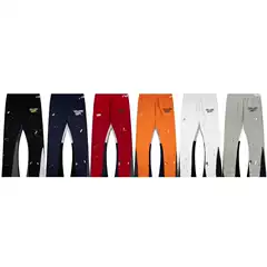 High Version GALLERY Autumn and Winter New American Style Trendy Brand Contrast Color Hand-painted Heavy Casual Pants for Men and Women