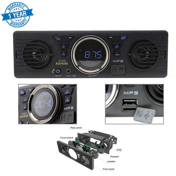 12V Car Single-Cylinder Player Car Plug-In Card Mp3 Audio Radio Built-In Speaker with Bluetooth Host Speaker