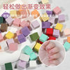 Nail Art 1CM Mini Bean Curd Block Gradient Sponge Clap Glue Blush Small Square Grab Pen Tool suit