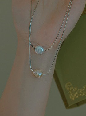 糖豆巴洛克珍珠925甜美时尚女